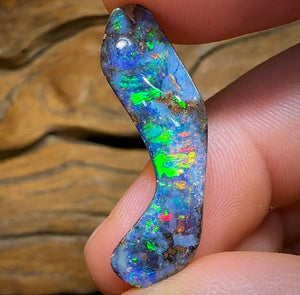12.6cts - What happened? Australian Boulder Opal. Heritage Collection - Opal Whisperers