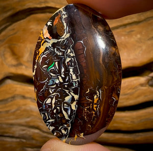 Auction Fall-Through = Your Gain! 🔥 Now More Than 50% Off RRP 🚨 62.2cts - Wow Tribal Queensland Boulder Opal. Tribal Matrix Double Sided