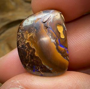 28.8cts - Australian Boulder Opal. Aquatic Pattern - Opal Whisperers
