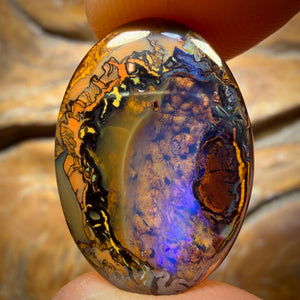 17.5cts - Yowah Nut Crystal Centre Opal. Australian Boulder Opal