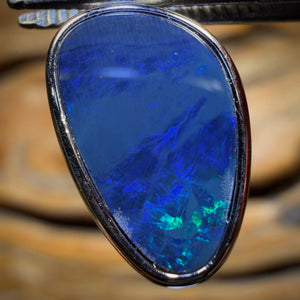 Sterling Silber - Queensland Boulder Opal Doublet Anhänger