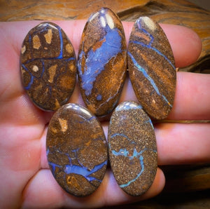 180.7cts - 5x Australian Boulder Seam Opal’s. Wholesale Dealers Parcel