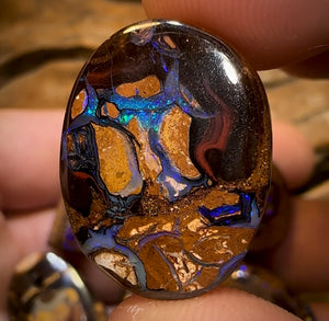 🔒115.6cts - 6x Great Tribal Queensland Boulder Opal Parcel. Yowah Nut Parcel