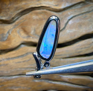 Sterling Silver - Solid South Australian Crystal Opal Pendant - Opal Whisperers