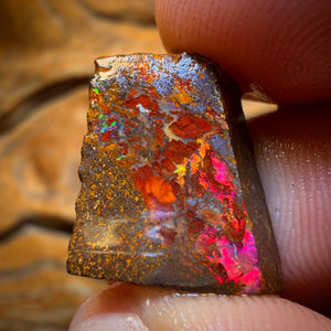 19.5cts - Koroit Nut Opal Rub. Magenta Red!
