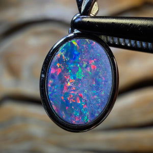 OpalFest Wildcard! Sterling Silver - Queensland Boulder Opal Doublet Pendant