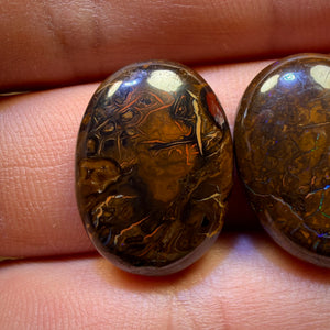 Wildcard! Below Cutting Cost 50.2cts - 3x Australian Tribal Boulder Opal’s. Wholesale Parcel