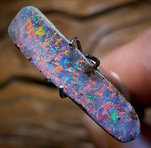2.15cts - “Red Fire Family”Queensland Boulder Seam Opal
