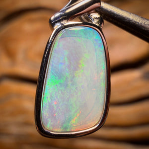 30% Off + Sterling Silver - Solid South Australian Crystal Opal Pendant