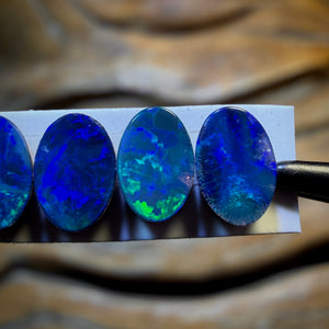 đ2.2cts - 5x Australian Boulder Opal Doublets WHOLESALE PARCEL