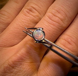 Sterling Silver - South Australian Crystal Opal Ring