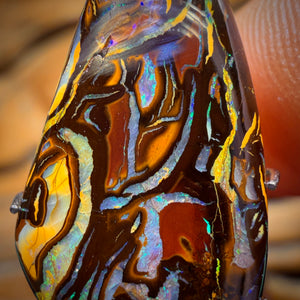 10.9cts - Awesome Tribal Queensland Boulder Opal from Yowah