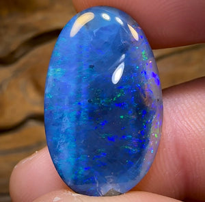 20.1cts - Queensland Black Boulder Opal from Winton - Opal Whisperers