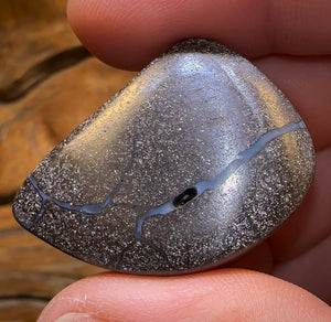 72.5cts - “Rocky Shoals” Queensland Boulder Seam Opal from Winton - Opal Whisperers