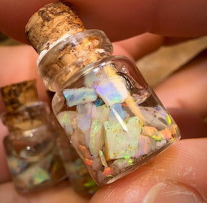 4cts Vials of South Australian Rough Opal Chips. BULK LISTING