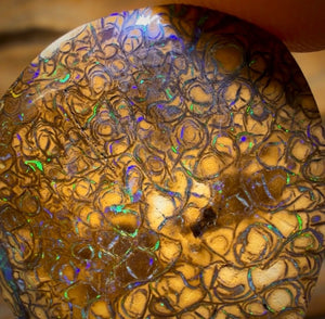 Dad Card! 18.6cts - Tan Tribal Australian Boulder Opal from Yowah