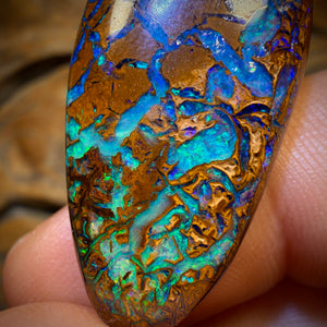 40.4cts - TOP Tan Tribal Australian Boulder Opal from Yowah