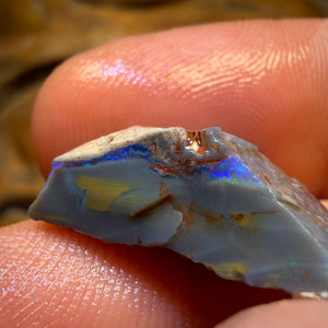 9.4cts - Lightning Ridge Dark Opal Rough Piece