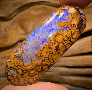 69.2cts - Yowah Nut Tribal Opal w/ Partial Crystal Centre!