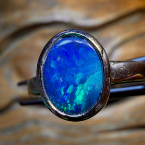 HDW Sterling Silver - Australian Opal Doublet Ring