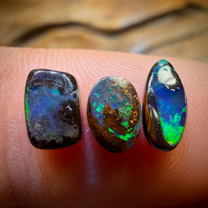 2.6cts - 3x Australian Boulder Opal’s. Wholesale Parcel