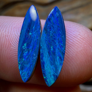 🔨 AUCTION 🔨 💎 High Roller Banger Auction 💎 2.85cts - Australian Boulder Opal Doublet Pair