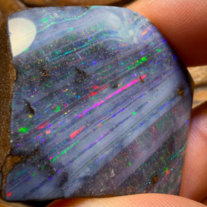 “Set in Stone” - Private Collector Acquisition - “Slip Stream” 98.6cts - Top Australian Boulder Seam Opal