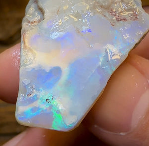 58.2cts - Dark Opal Rough Piece from Lightning Ridge. Flag/Chaff - Opal Whisperers