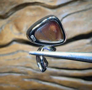 Sterling Silver - SOLID Australian Boulder Opal Pendant - Opal Whisperers