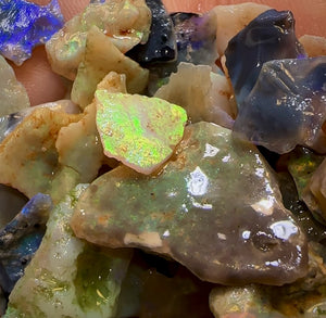 200cts - Lightning Ridge Opal Rough Parcel. 50+ Pieces