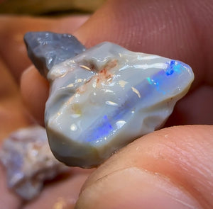 71.3cts - 5x Lightning Ridge Dark Opal Rough Parcel - Opal Whisperers