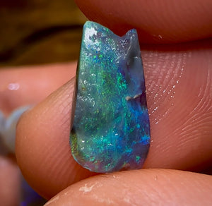 (Template) 17.9cts - 5x Lightning Ridge Light, Dark and Black Opal Rubs Parcel - Opal Whisperers