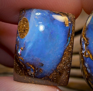 32.3cts - Australian Boulder Seam Opal Pair