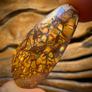 24.9cts - Tan Tribal Yowah Nut Opal. Australian Opal