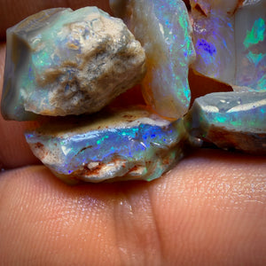 44.8cts - 5x Lightning Ridge Opal Rough Parcel