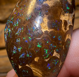 59.5cts - Double Sided Boulder Opal Specimen. Bubble Band - Opal Whisperers
