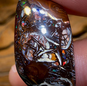 34.2cts - Tribal Koroit Nut. Dark Ironstone Bargain Black Boulder - Opal Whisperers