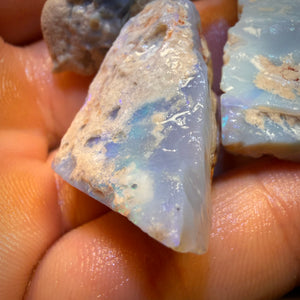 🔒149,5 carats - Lot de 3 opalines brutes de Lightning Ridge