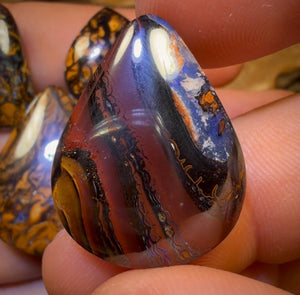 🔒 141.5cts - 5x Australian Tribal Boulder Opal’s. Wholesale Dealers Parcel