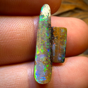8.65cts - Top Australian Boulder Seam Opal Pair