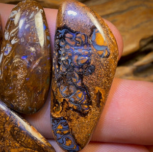 🔒 138.9cts - 5x Australian Tribal Boulder Opal’s. Wholesale Dealers Parcel