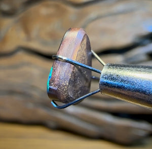 3.3cts - Solid Queensland Black Boulder Opal - Opal Whisperers