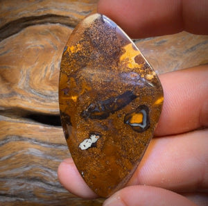 91.1cts - Tribal Eye1 Yowah Nut Opal. Australian Opal