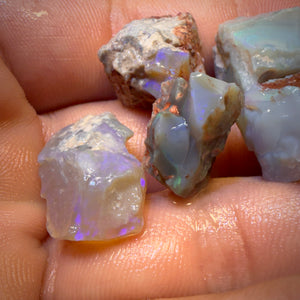 60.7cts - 5x Lightning Ridge Opal Rough Parcel