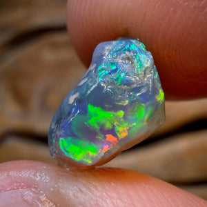 HDW 5.1cts - Lightning Ridge Dark Crystal Opal Rough Piece
