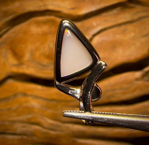 Sterling Silver - Solid South Australian White Opal Pendant