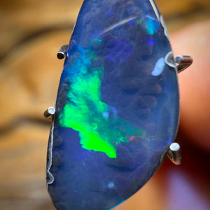 Bargain Banger! 2.9cts - “Suspended Electricity” Australian Black Boulder Seam Opal