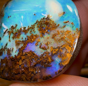 75.9cts - Australian Boulder Seam Opal. Gorgeous Reef Pattern - Opal Whisperers