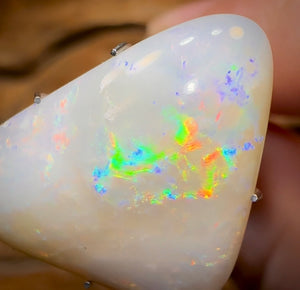 11.2cts - Big Old School South Australian White Opal Nugget - Opal Whisperers