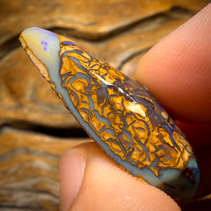 66,5 cts – TOP Tribal Yowah Nuss Opal Rub. Vorgestellt bei „OUTBACK OPAL HUNTERS“!!